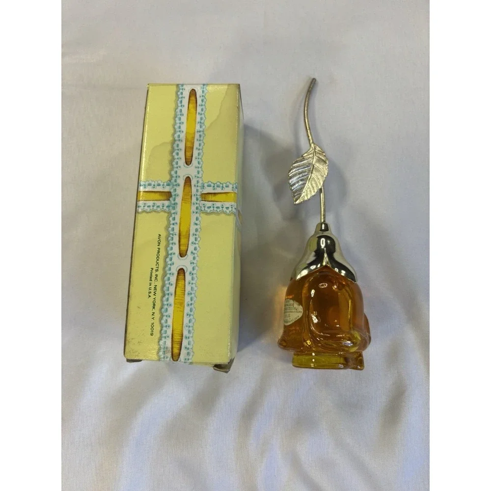 Vintage Avon Roses, Roses Cologne Courting Rose Decanter 1.5 Oz